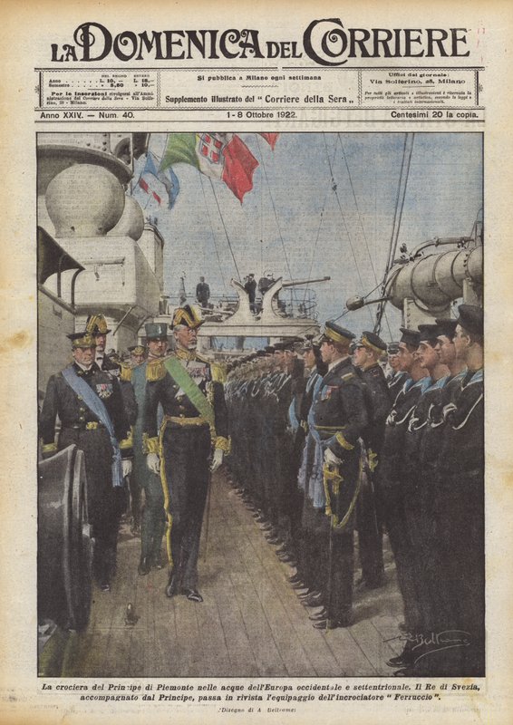 El crucero del Príncipe de Piamonte en las aguas de Europa occidental y septentrional de Achille Beltrame