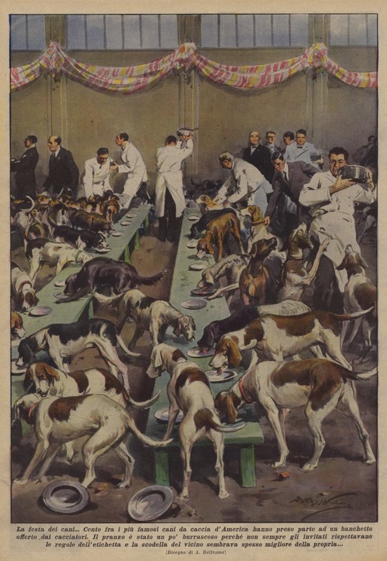 La fiesta de los perros de Achille Beltrame