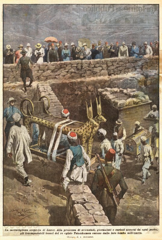 El maravilloso descubrimiento de Luxor de Achille Beltrame