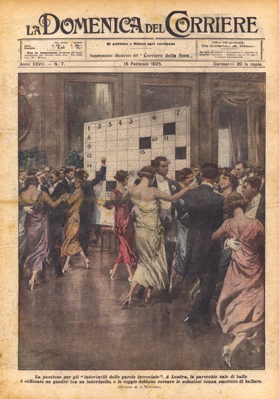 La pasión por los crucigramas de Achille Beltrame