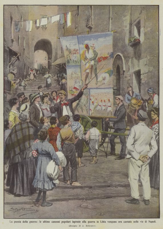 La poesía de la guerra, las últimas canciones populares inspiradas en la guerra en Libia ahora de Achille Beltrame