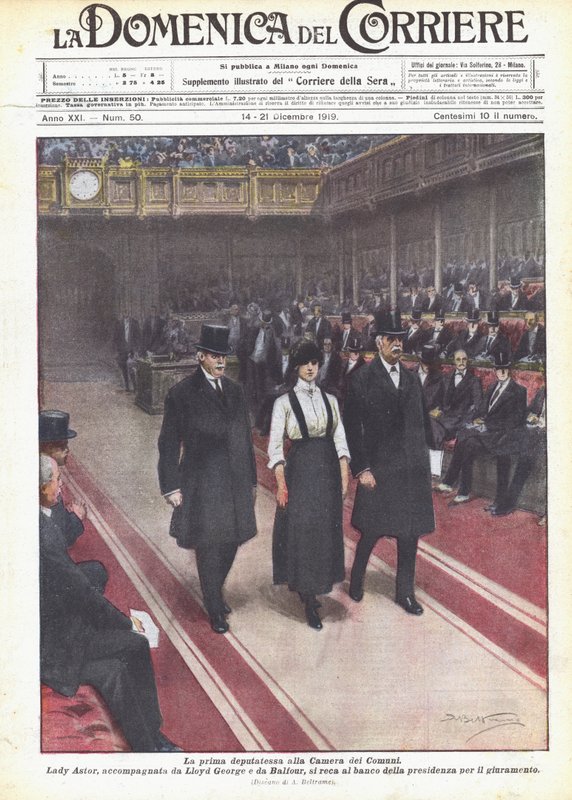 La primera diputada en la Cámara de los Comunes de Achille Beltrame