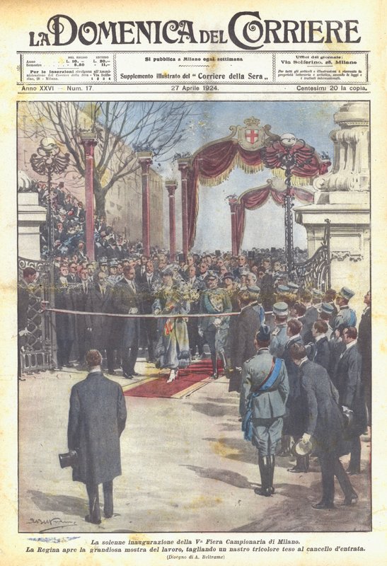 La solemne inauguración de la V Feria Comercial de Milán de Achille Beltrame