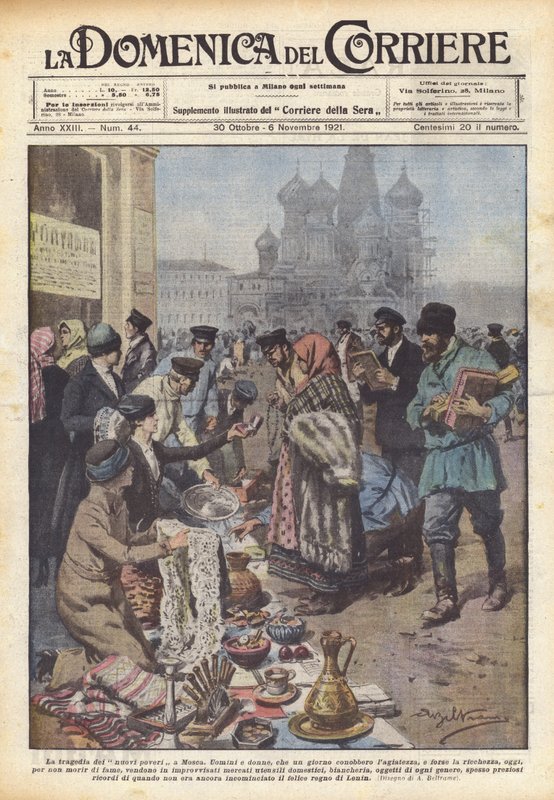 La tragedia de los nuevos pobres en Moscú de Achille Beltrame