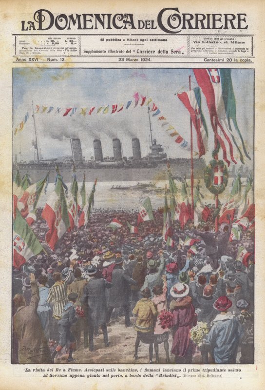 La visita del Rey a Fiume de Achille Beltrame