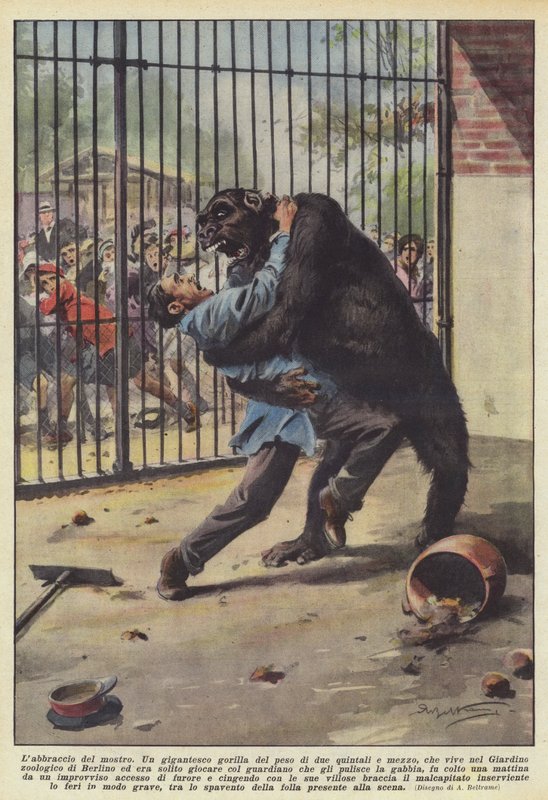 El abrazo del monstruo de Achille Beltrame