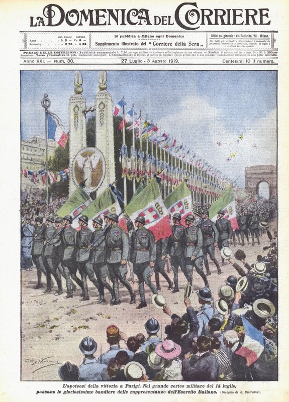 La apoteosis de la victoria en París de Achille Beltrame