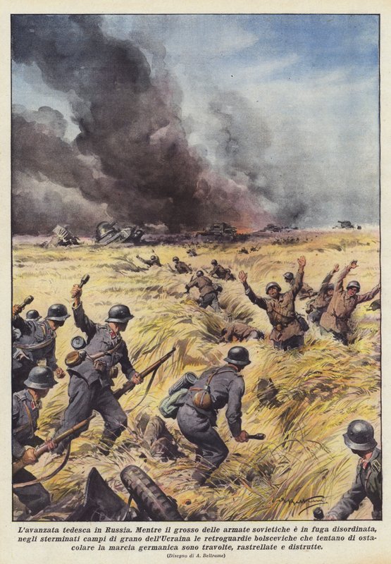 El avance alemán en Rusia de Achille Beltrame