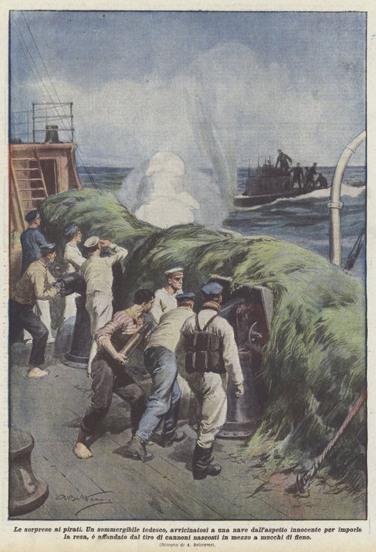 Las sorpresas a los piratas de Achille Beltrame