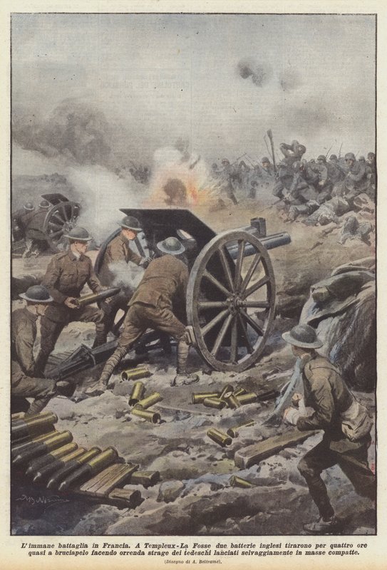 La inmensa batalla en Francia de Achille Beltrame
