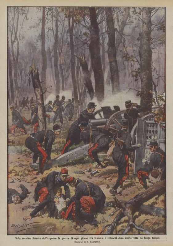 En el secular bosque de Argonne la guerra diaria entre franceses y alemanes dura de Achille Beltrame