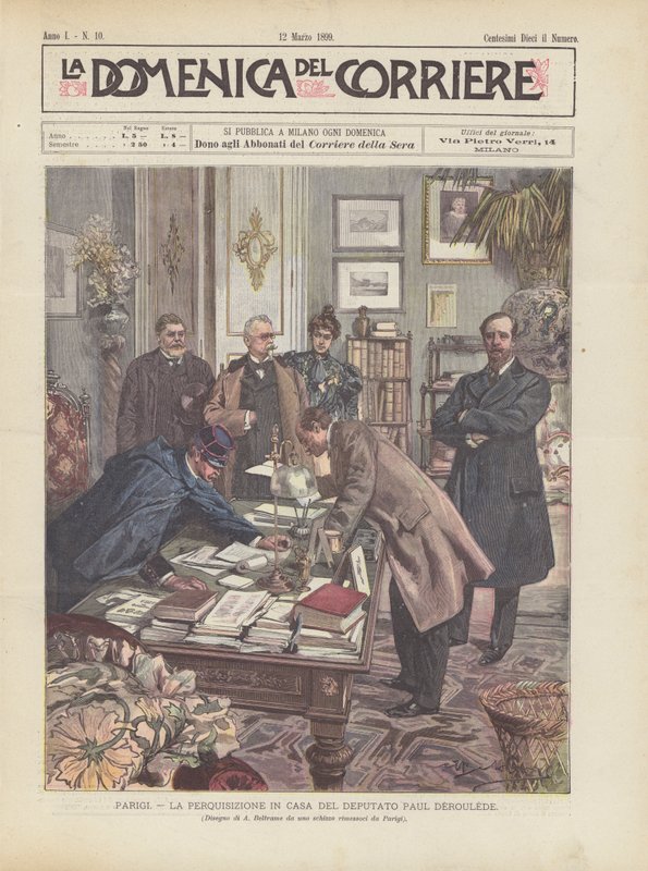 París, el Registro en la Casa del Diputado Paul Deroulede de Achille Beltrame