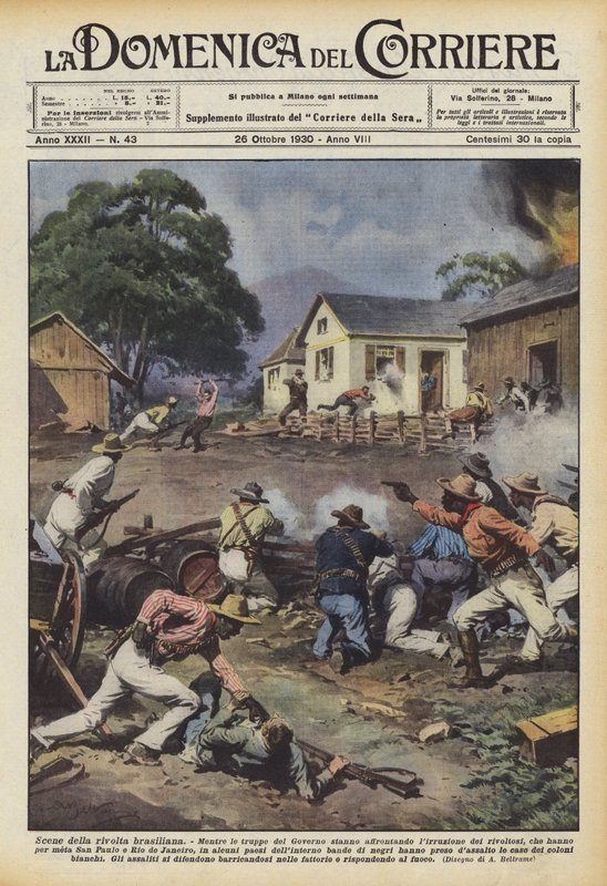 Escenas de la revuelta brasileña de Achille Beltrame