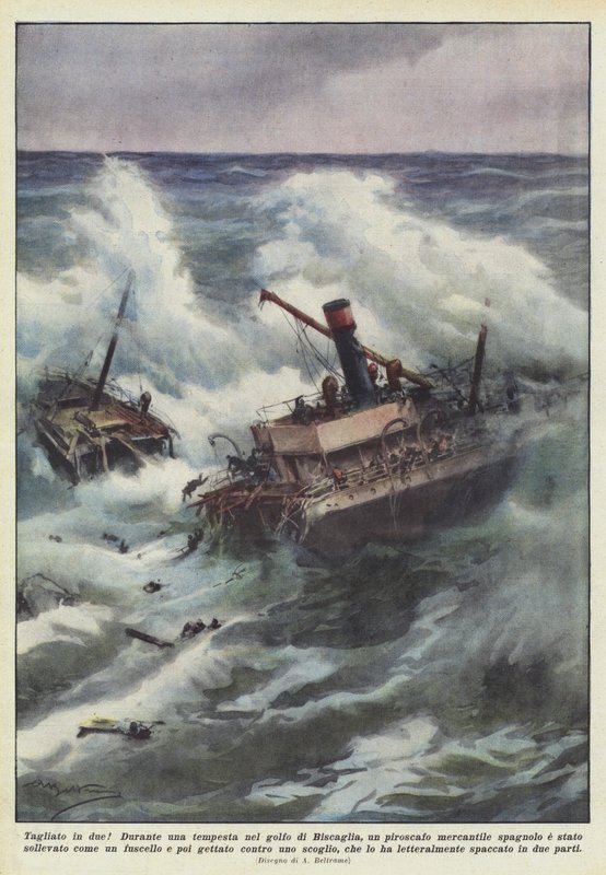 ¡Cortado en dos! de Achille Beltrame
