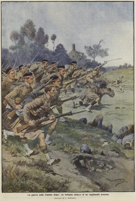 La guerra en Flandes de Achille Beltrame