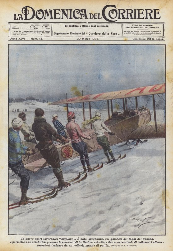 Un nuevo deporte de invierno, skiplane de Achille Beltrame