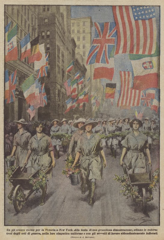 Un pintoresco desfile por la Victoria en Nueva York de Achille Beltrame