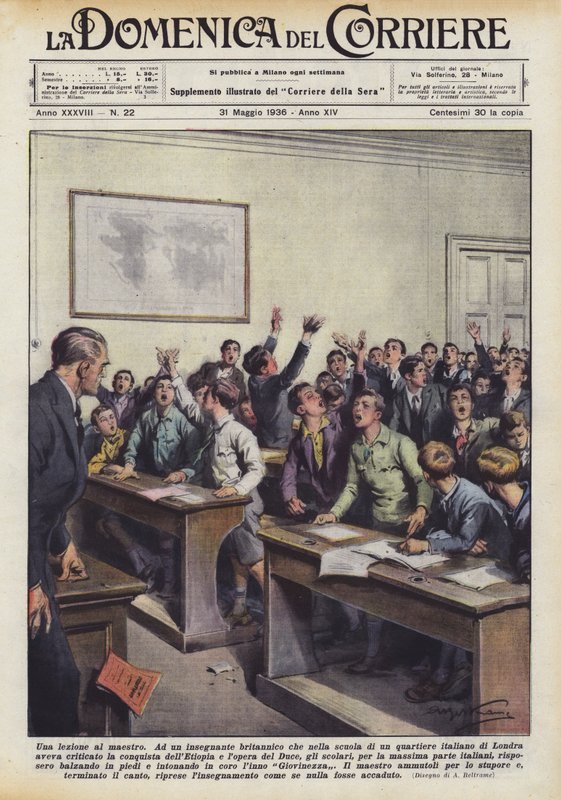 Una lección al maestro de Achille Beltrame