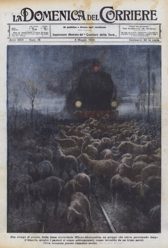 Una masacre de ovejas de Achille Beltrame