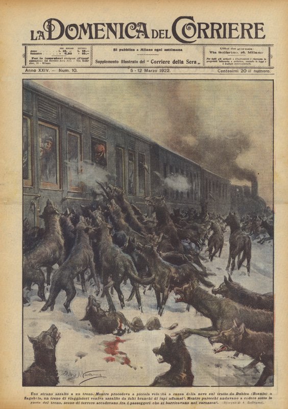 Un extraño asalto a un tren de Achille Beltrame