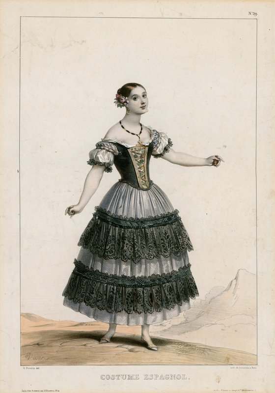 Traje español de Achille Devéria
