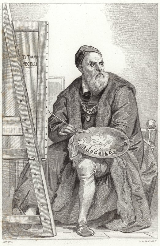 Retrato de Tiziano de Achille Devéria