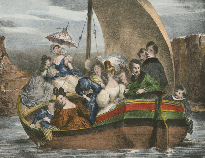 Paseo en el Agua de Achille Devéria