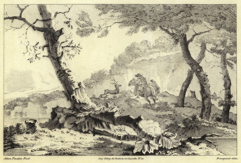 Escena de caza de ciervos de Adam Pynacker