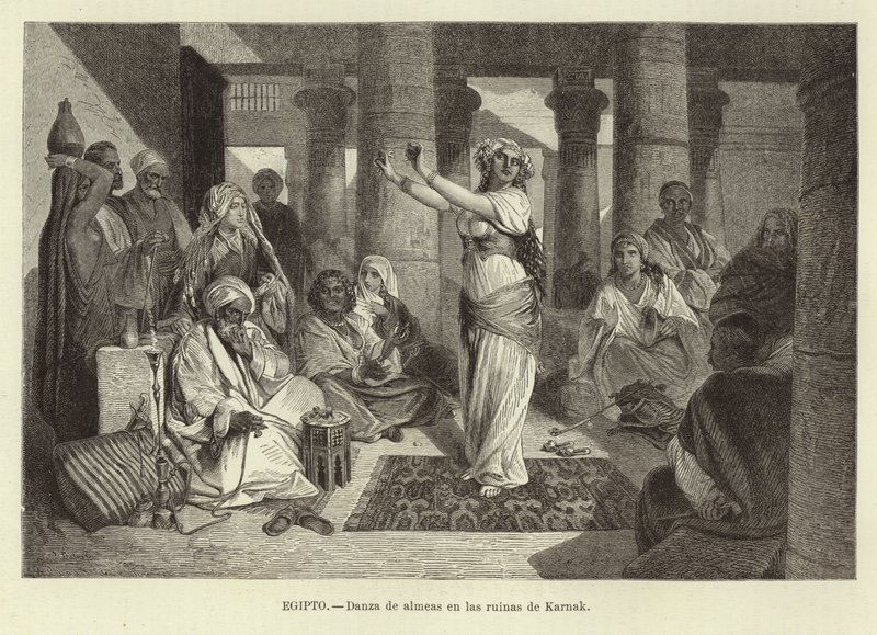 Egipto - Bailando en las ruinas de Karnak de Adolf Closs