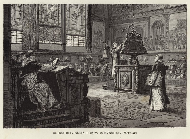 El coro de la Basílica de Santa Maria Novella, Florencia de Adolf Closs