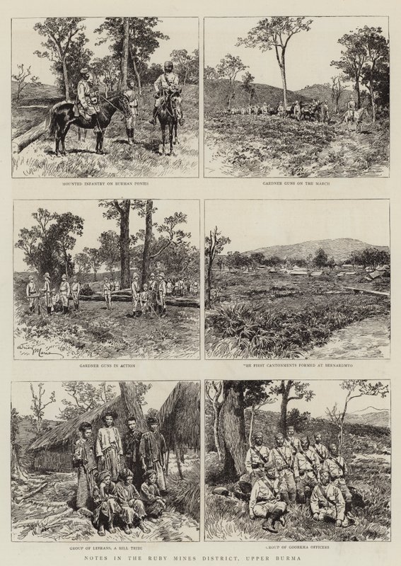 Notas en el distrito de las minas de rubí, Alta Birmania de Adrien Emmanuel Marie