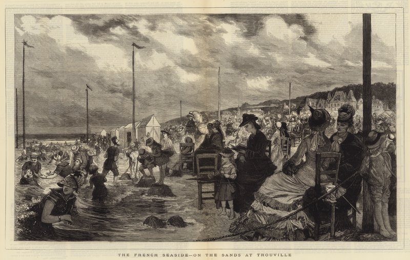 La costa francesa, en las arenas de Trouville de Adrien Emmanuel Marie