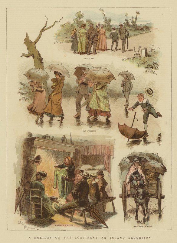 Unas vacaciones en el continente, una excursión interior de Adrien Emmanuel Marie