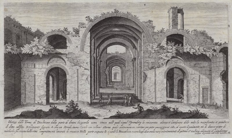 Baños de Diocleciano, Roma de Aegidius Sadeler or Saedeler