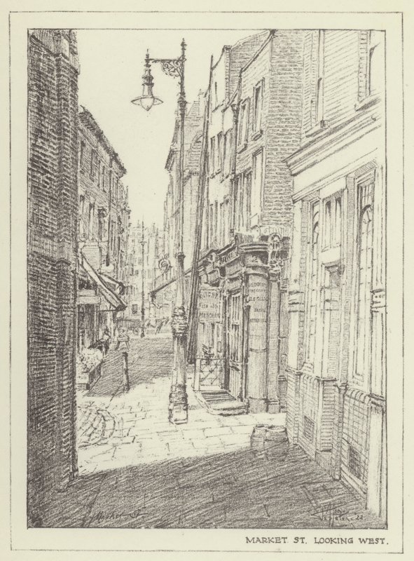 Calle del Mercado, mirando al oeste de Alan Stapleton