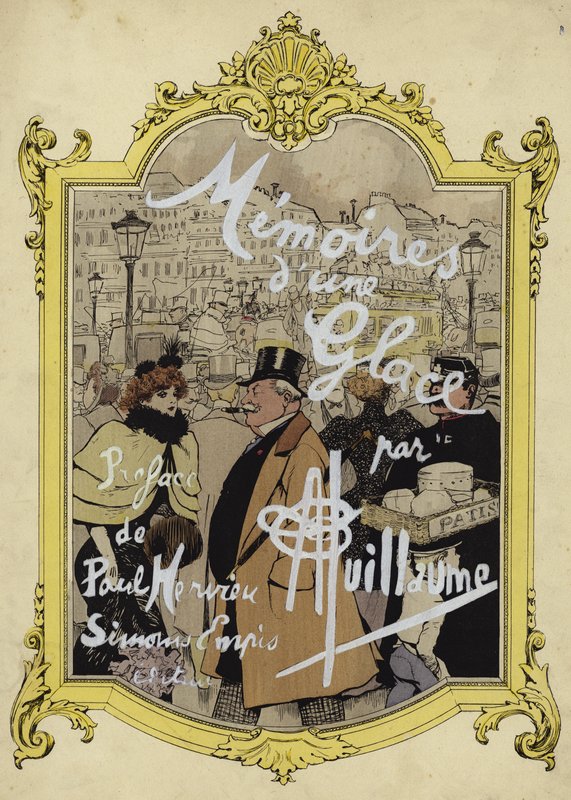Ilustración de portada para Memorias de un Hielo de Albert Guillaume