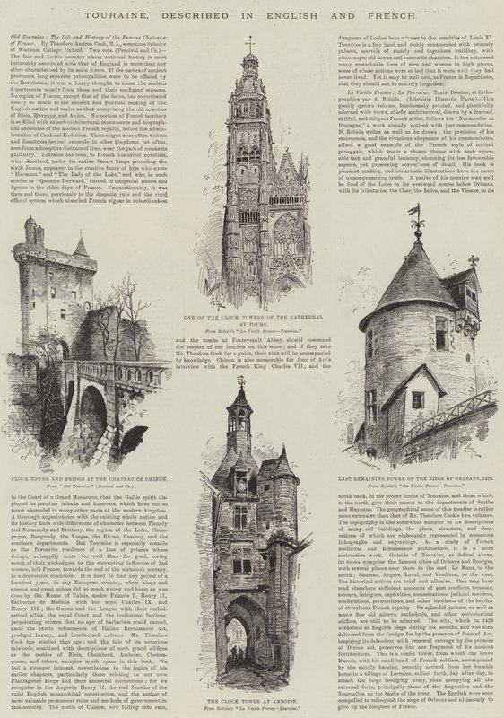 Touraine, descrito en inglés y francés de Albert Robida