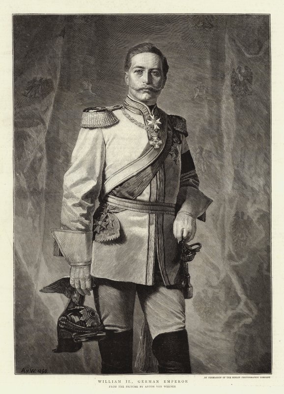 Guillermo II, Emperador Alemán de Albert Sauvert