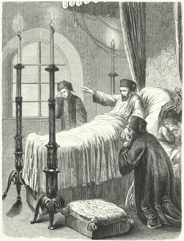 Muerte del Sultán otomano Mahmud II de Albert (after) Kretschmer