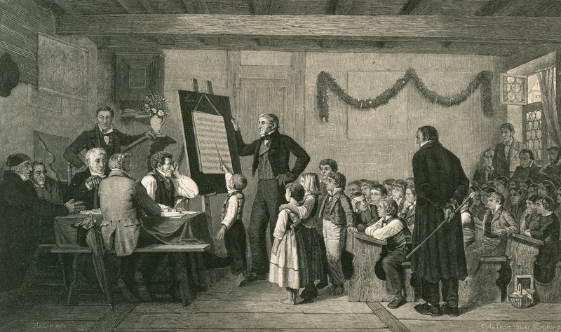 Examen de una Escuela de Pueblo de Albert Anker