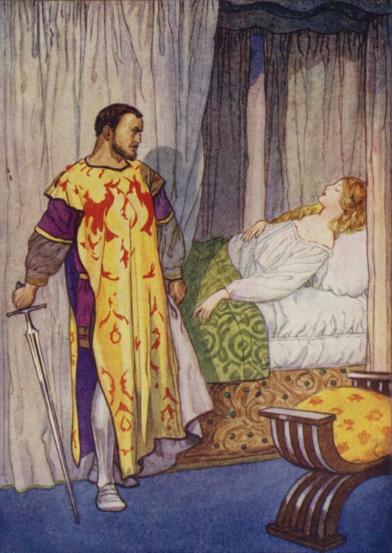 Shakespeare: Otelo (litografía en color) de Albert Edward Jackson