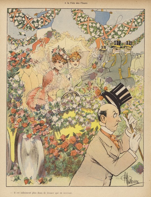 En el Festival de las Flores de Albert Guillaume