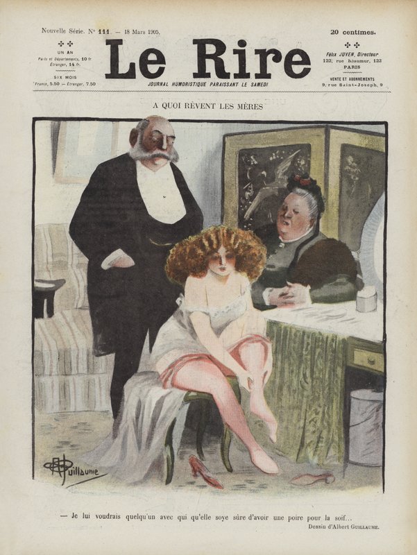 Ilustración para Le Rire de Albert Guillaume