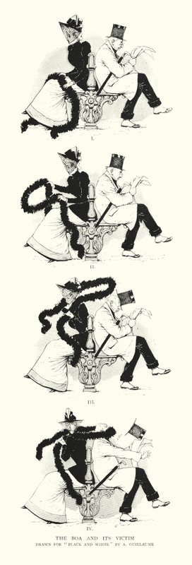 La boa y su víctima (grabado) de Albert Guillaume