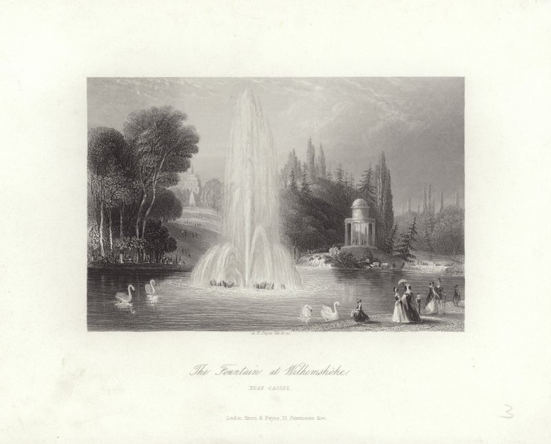 La fuente en Wilhelmshöhe de Albert Henry Payne