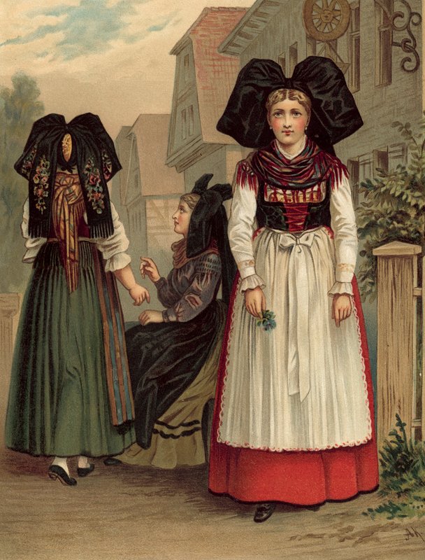 Traje alemán, Elsass Geispolsheim de Albert Kretschmer