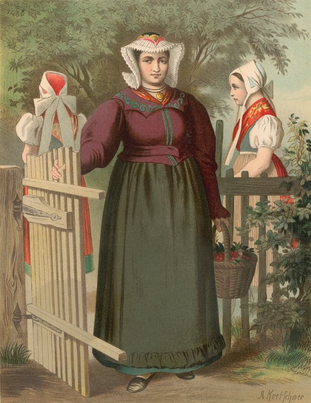 Traje alemán, Preussen (Provinz Schlesien), Tannhausen de Albert Kretschmer