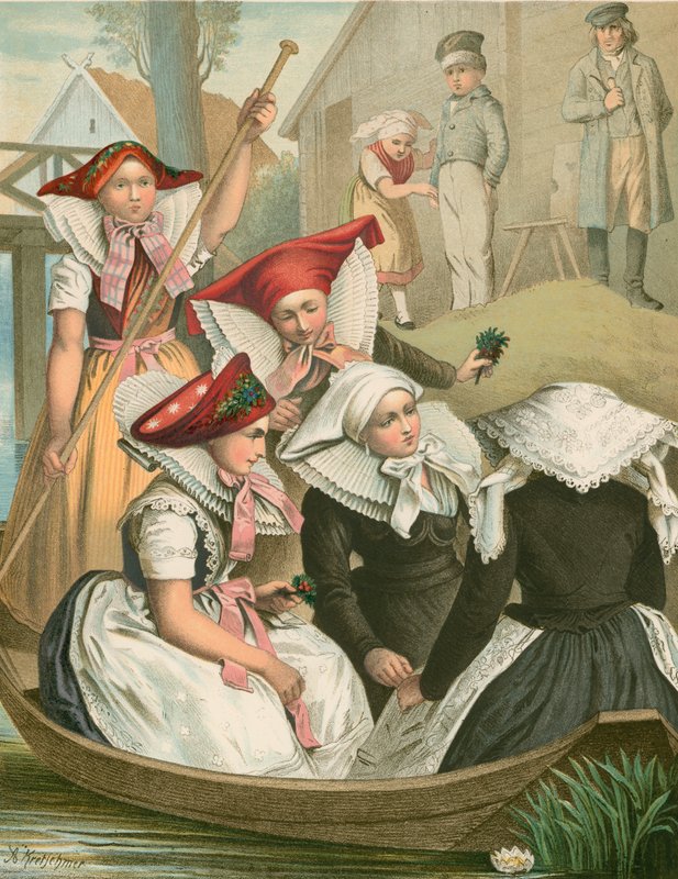 Traje alemán, Preussen, Spreewald de Albert Kretschmer