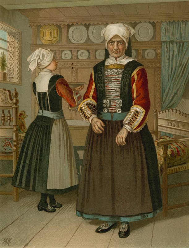 Traje alemán, Schleswig, Ostenfeld de Albert Kretschmer
