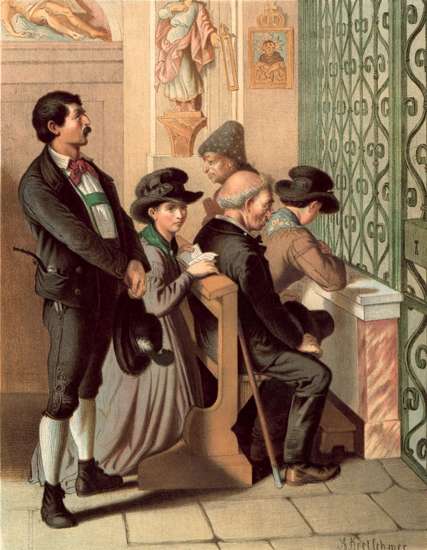 Traje alemán, Tirol, Ober-Innthal de Albert Kretschmer